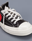 Comme des Garçons PLAY x Converse Chuck Taylor '70 low top in Black