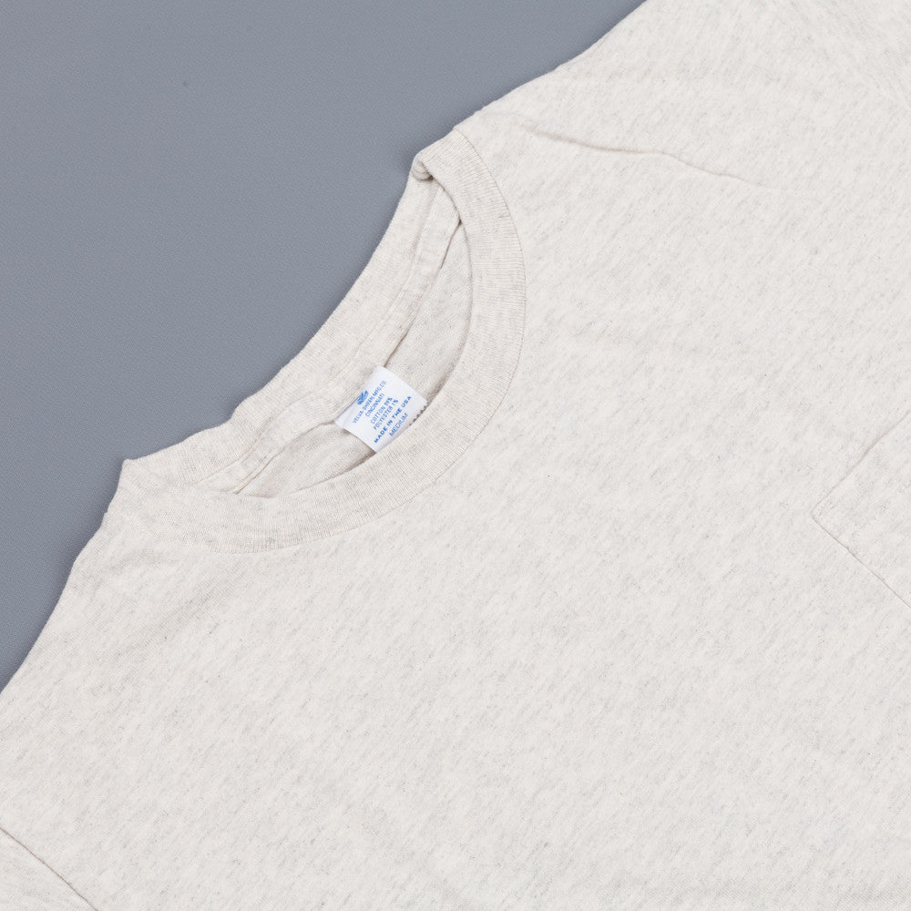 Velva Sheen 2 pack pocket tee 1white 1 oatmeal