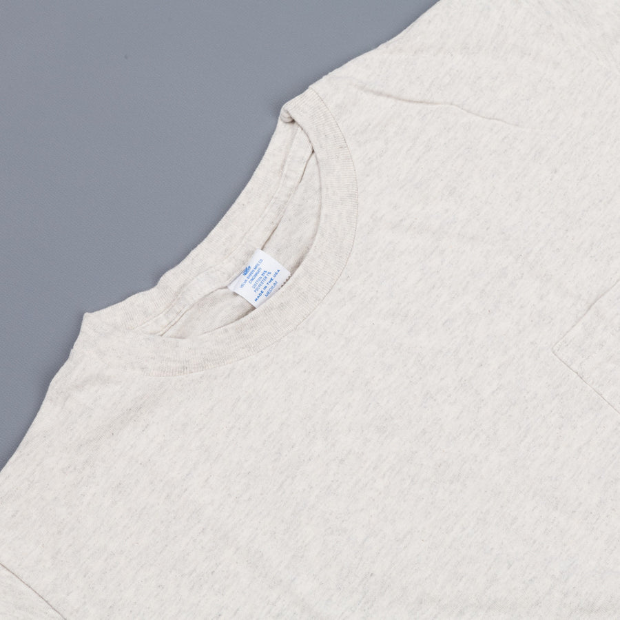 Velva Sheen 2 pack pocket tee 1white 1 oatmeal
