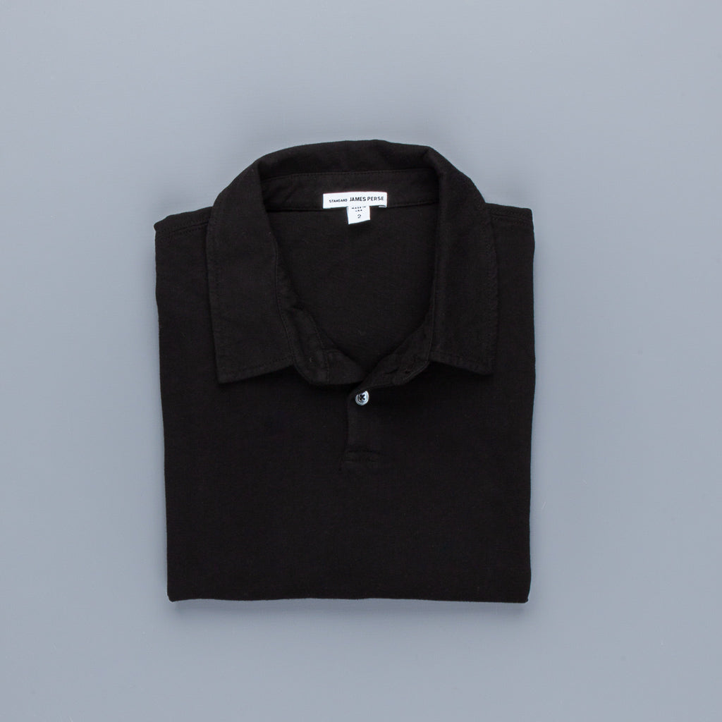 James Perse Dry Touch Jersey Polo Black