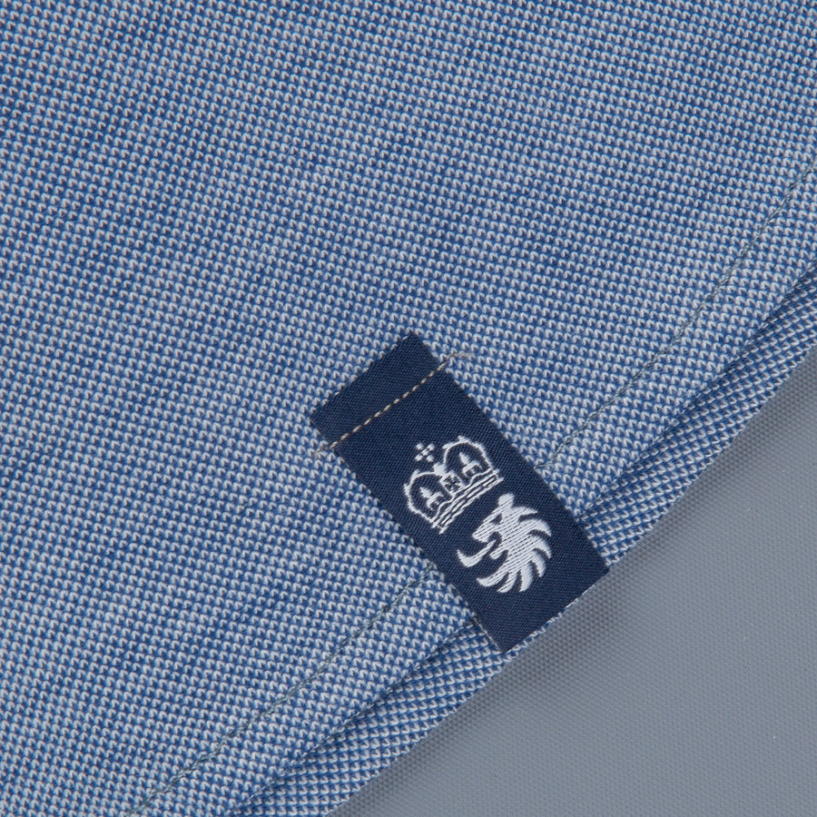 Drumohr Jersey Piquet Shirt Denim Blue