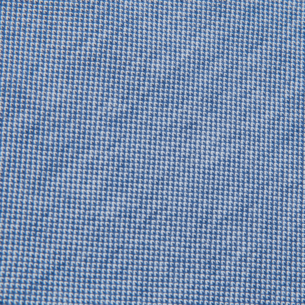 Drumohr Jersey Piquet Shirt Denim Blue