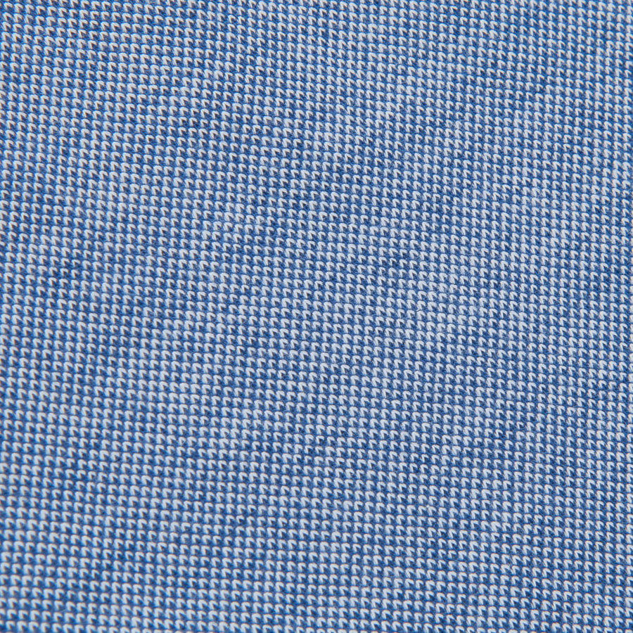 Drumohr Jersey Piquet Shirt Denim Blue