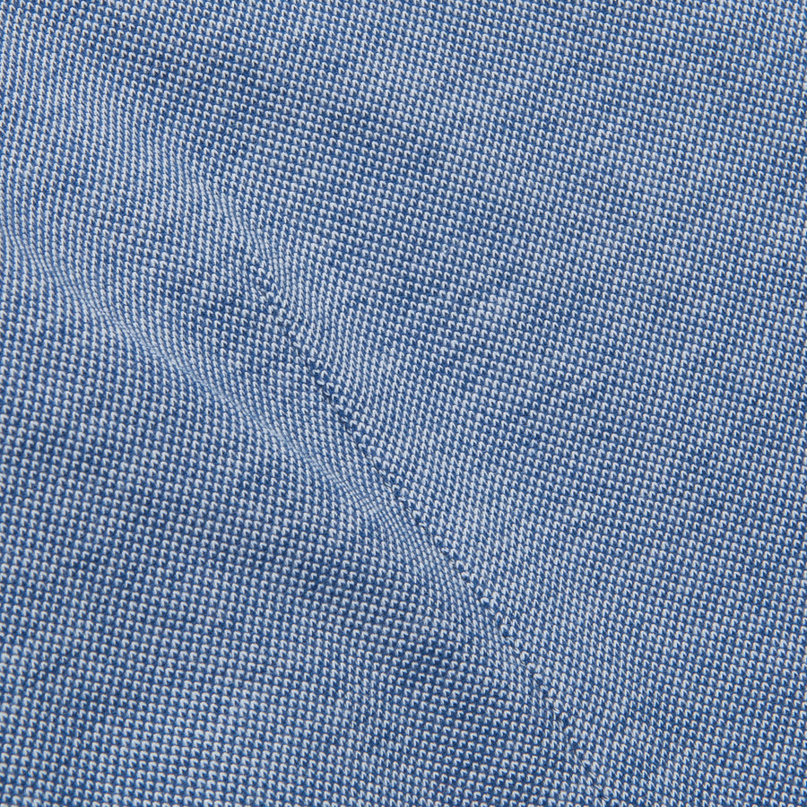Drumohr Jersey Piquet Shirt Denim Blue