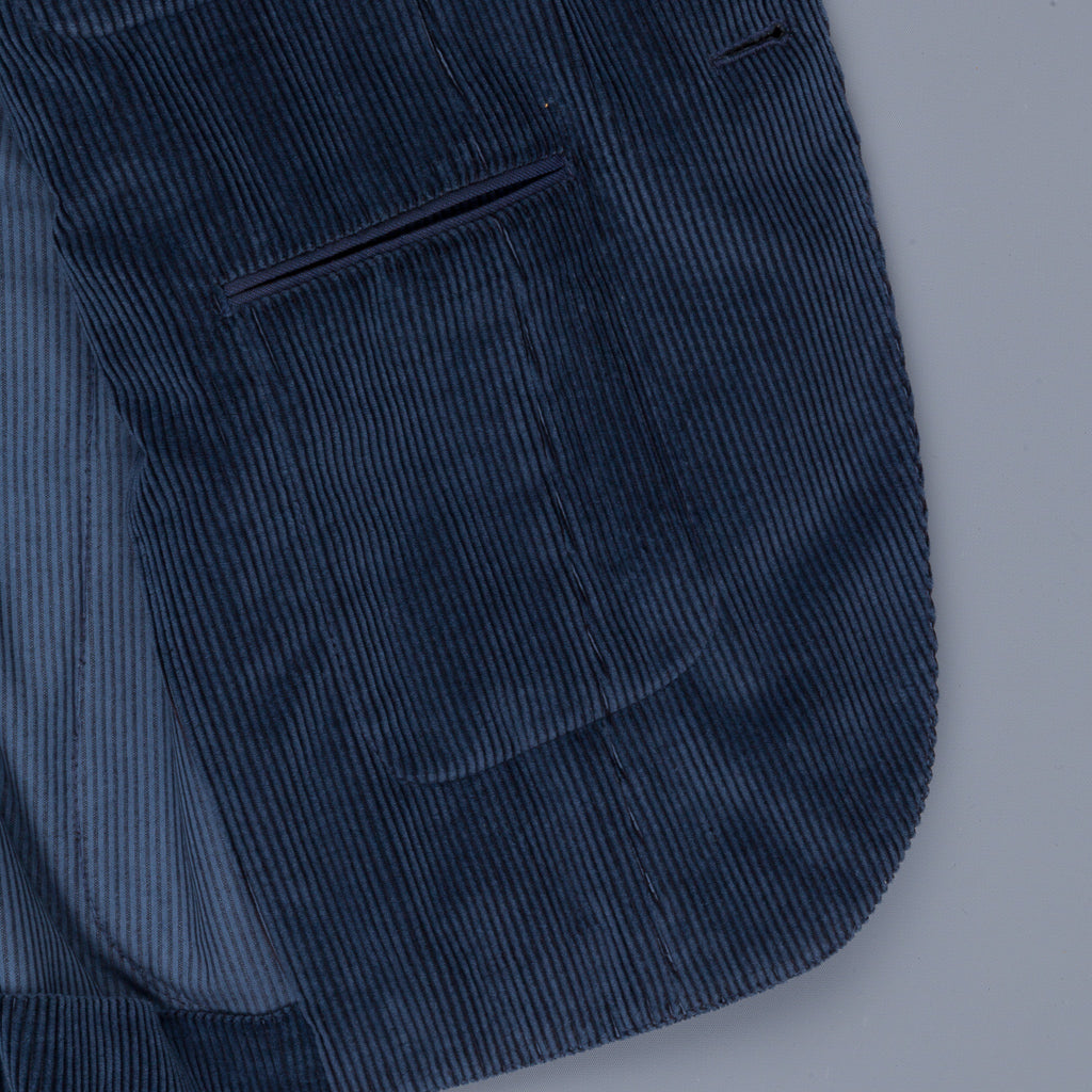 Caruso Aida Cashco Corduroy Jacket Blu