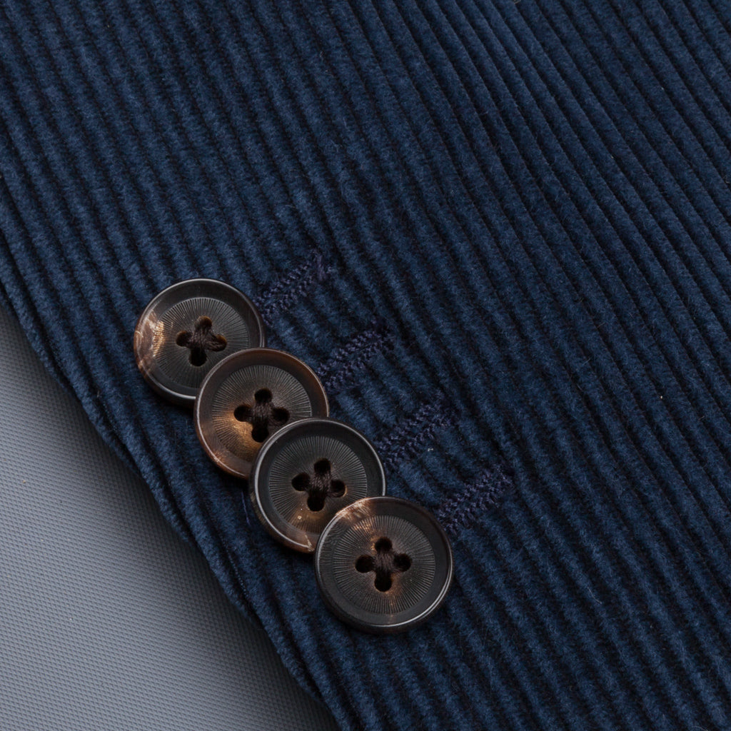 Caruso Aida Cashco Corduroy Jacket Blu