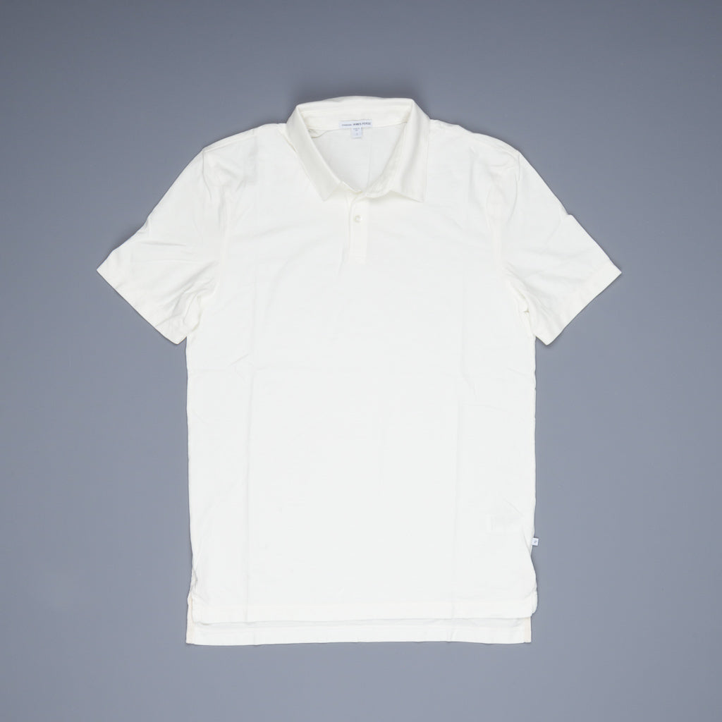 James Perse Revised Standard Polo Everest White Frans Boone Store