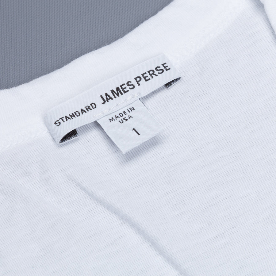 James Perse Crew Neck Pocket Tee White