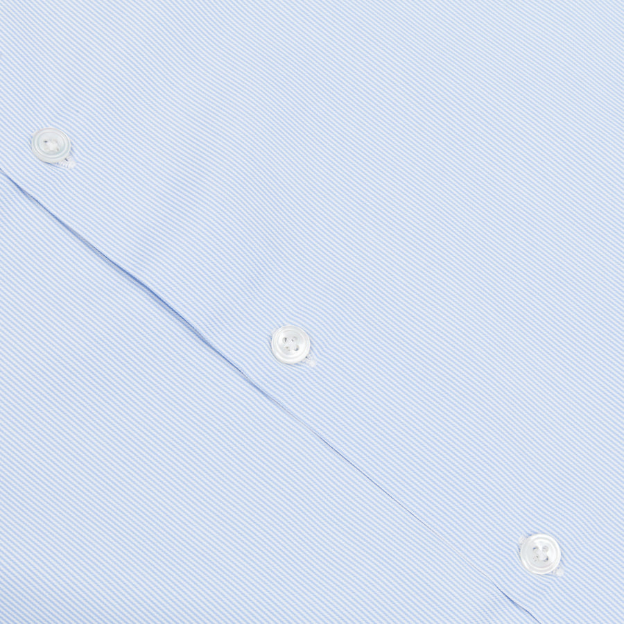 Finamore Milano shirt collo Eduardo jaquard stripe blue