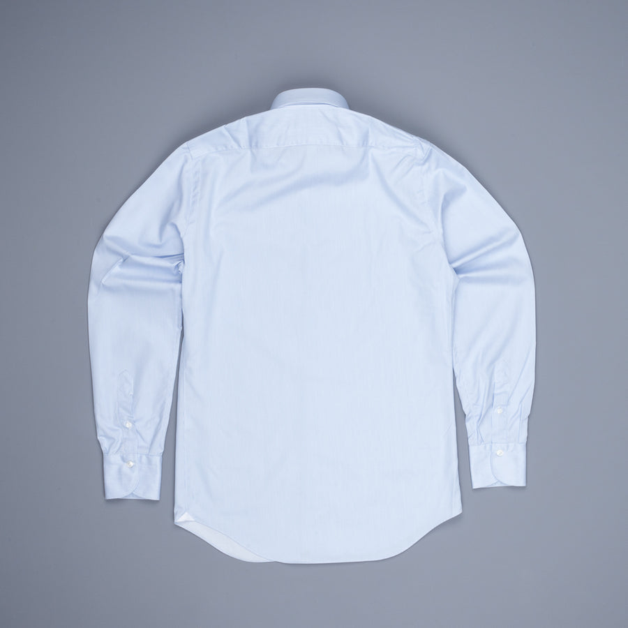 Finamore Milano shirt collo Eduardo jaquard stripe blue