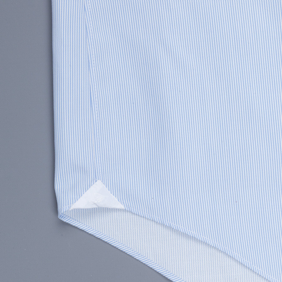 Finamore Milano shirt collo Eduardo jaquard stripe blue