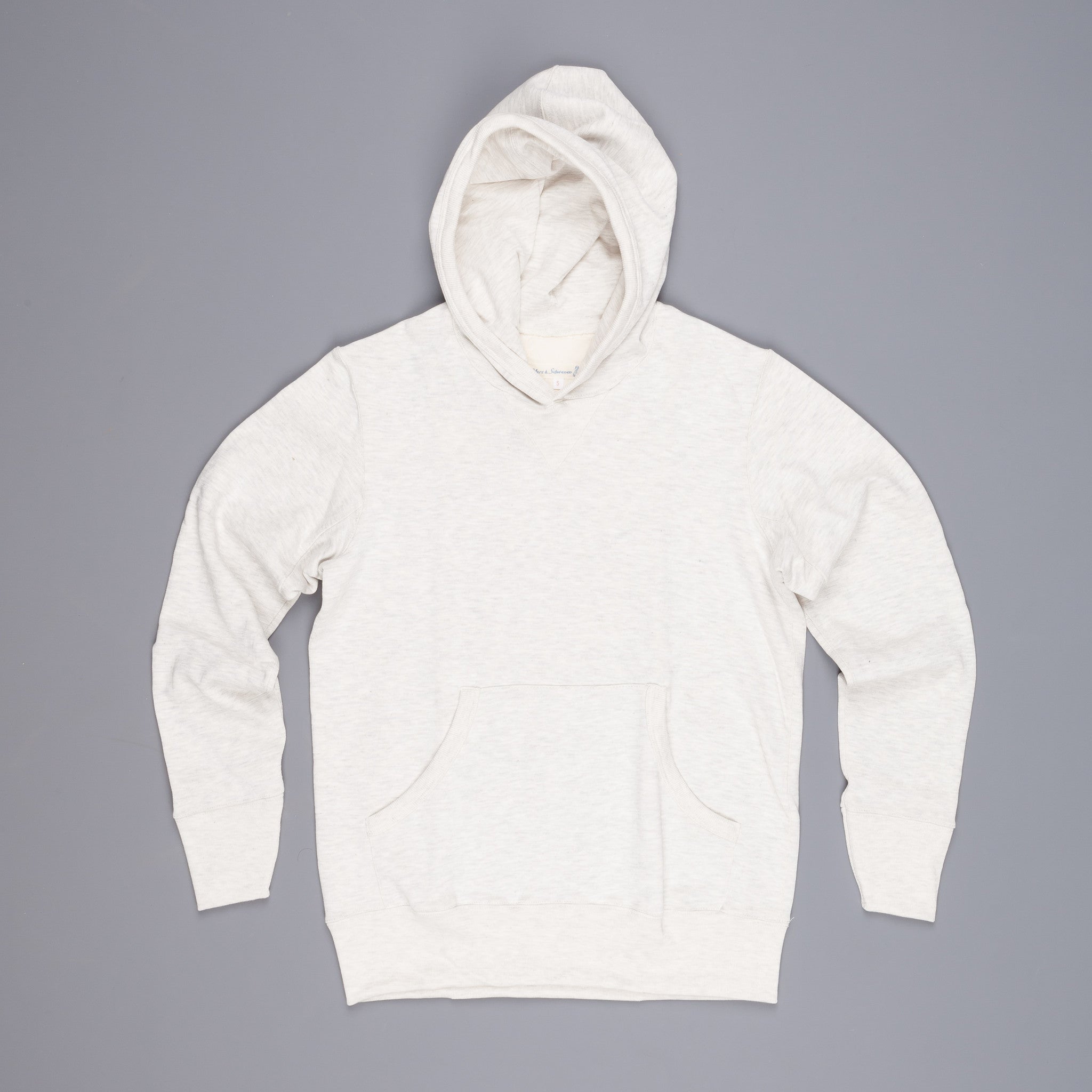 Merz B Schwanen 3S82 3 thread hooded sweater Nature Melange