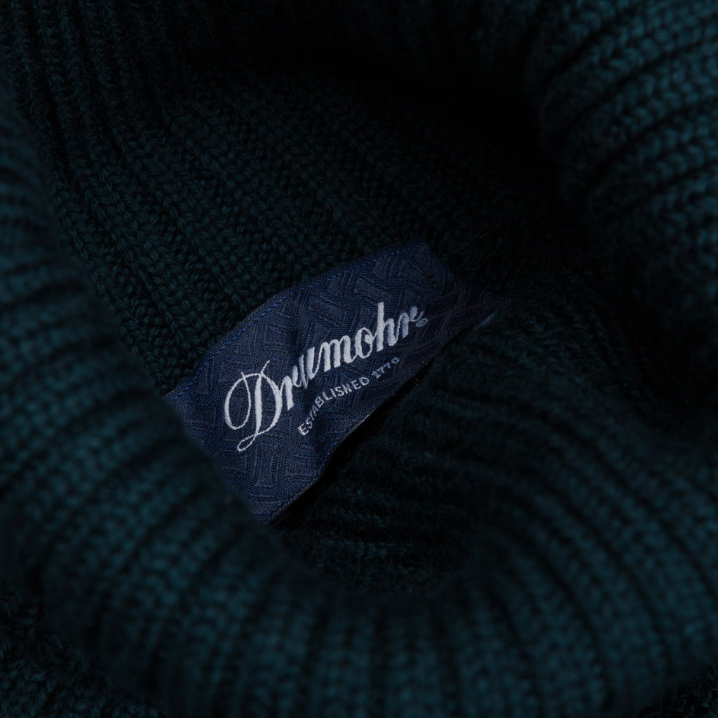 Drumohr Dolcevita Merino Wool Turtleneck Racing Green