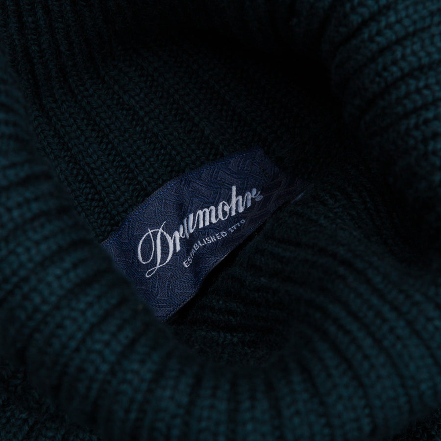 Drumohr Dolcevita Merino Wool Turtleneck Racing Green