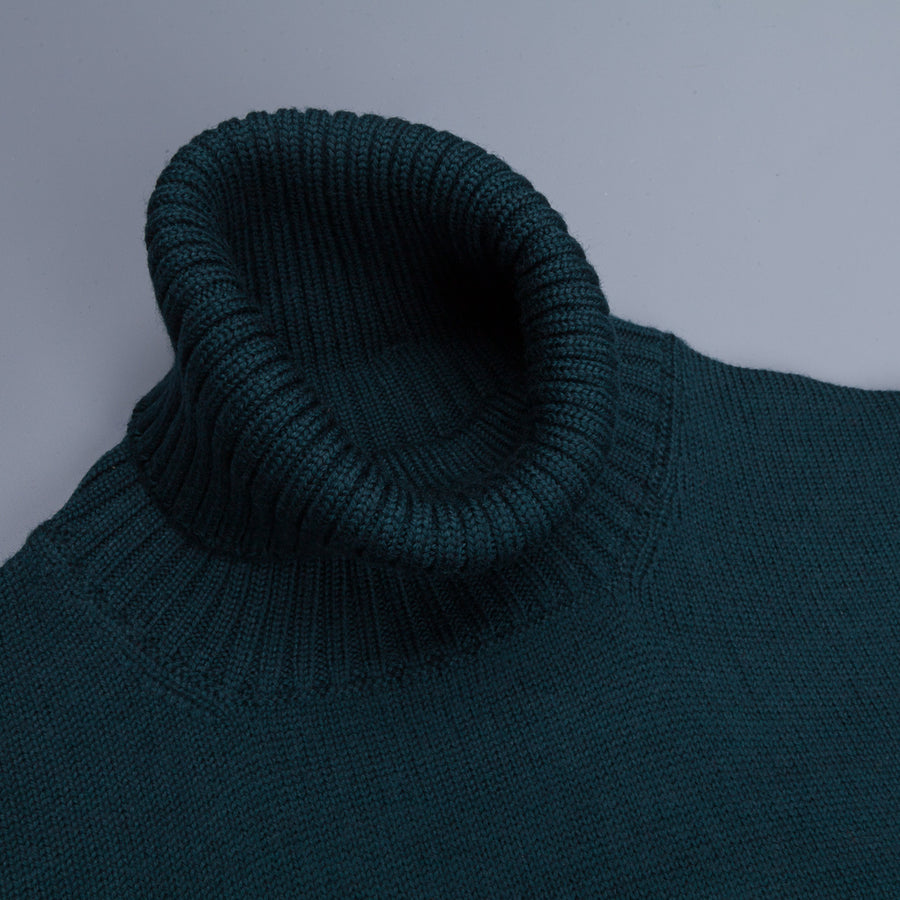 Drumohr Dolcevita Merino Wool Turtleneck Racing Green