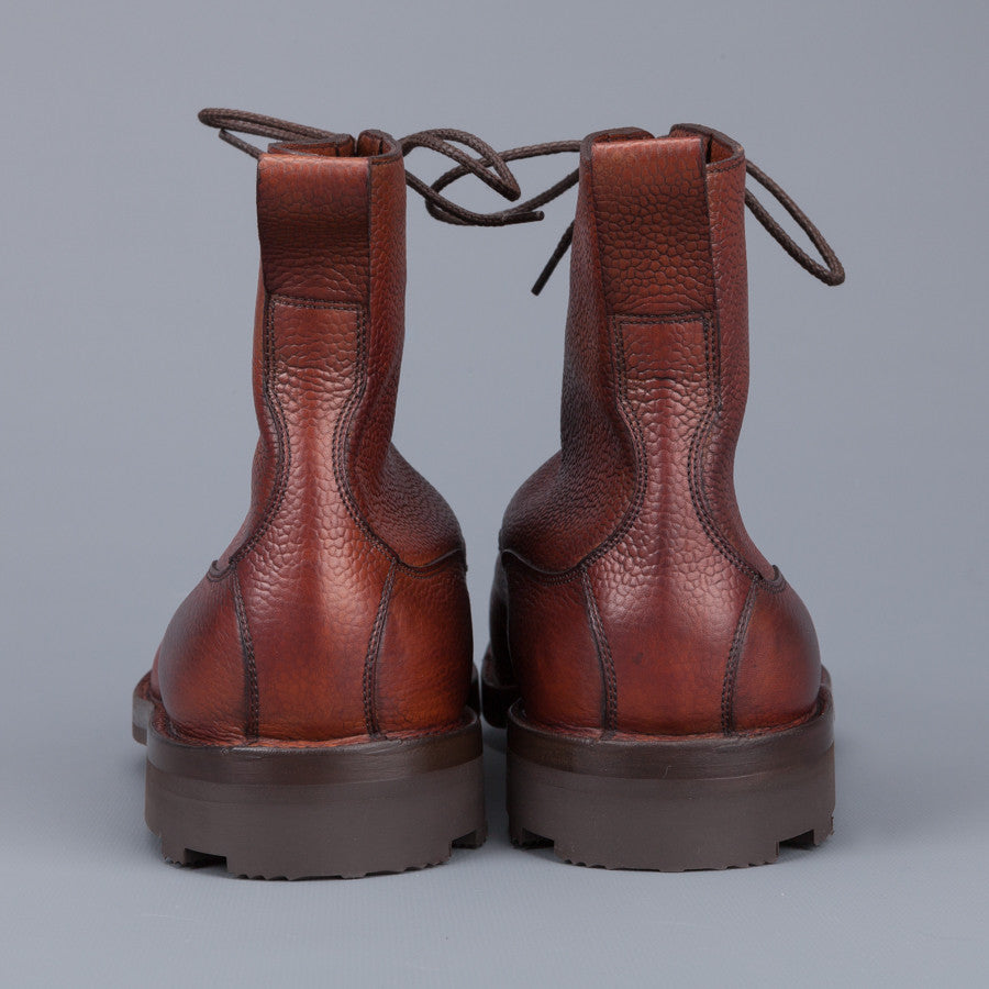 Edward Green Galway in Rosewood country calf grain leather last 64 Veldtschoen construction
