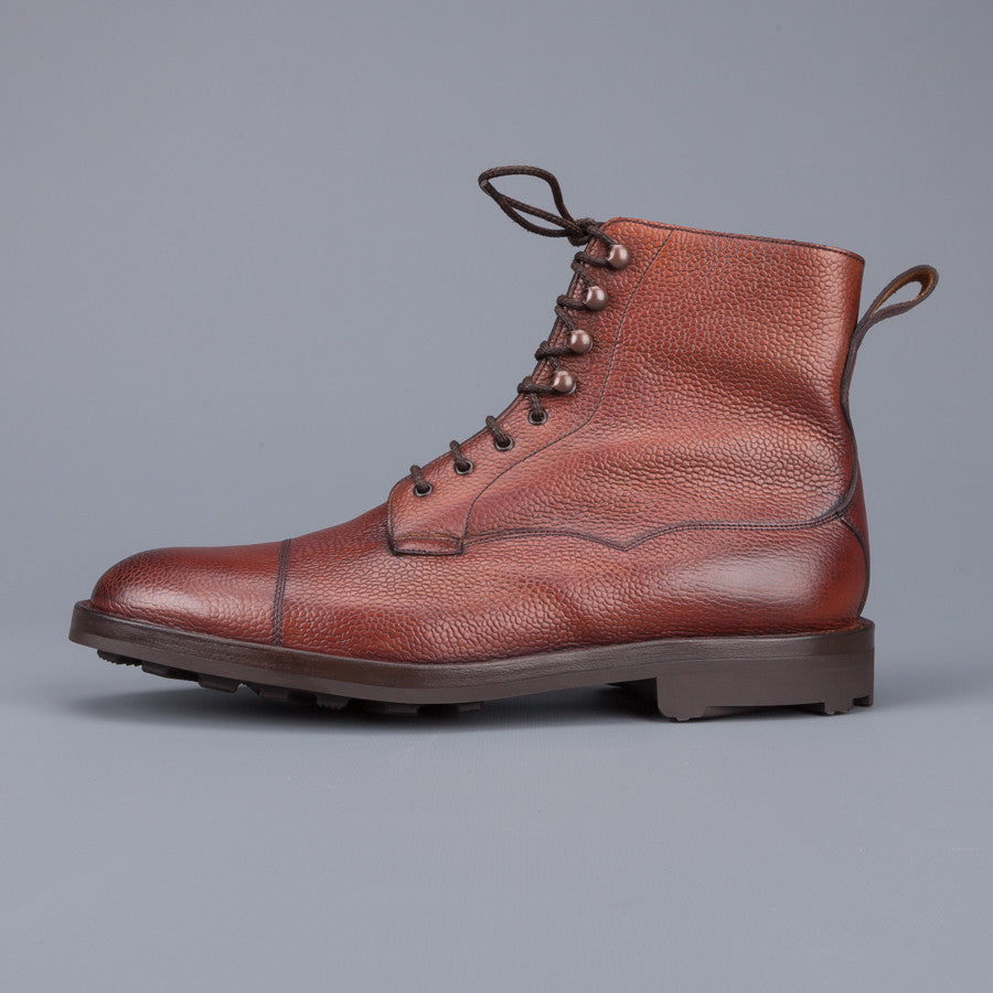 Edward Green Galway in Rosewood country calf grain leather last 64 Veldtschoen construction