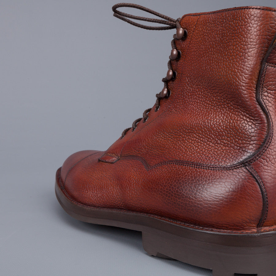 Edward Green Galway in Rosewood country calf grain leather last 64 Veldtschoen construction