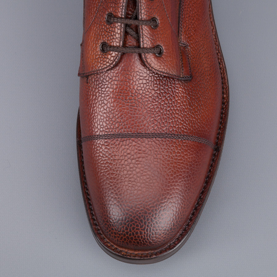 Edward Green Galway in Rosewood country calf grain leather last 64 Veldtschoen construction
