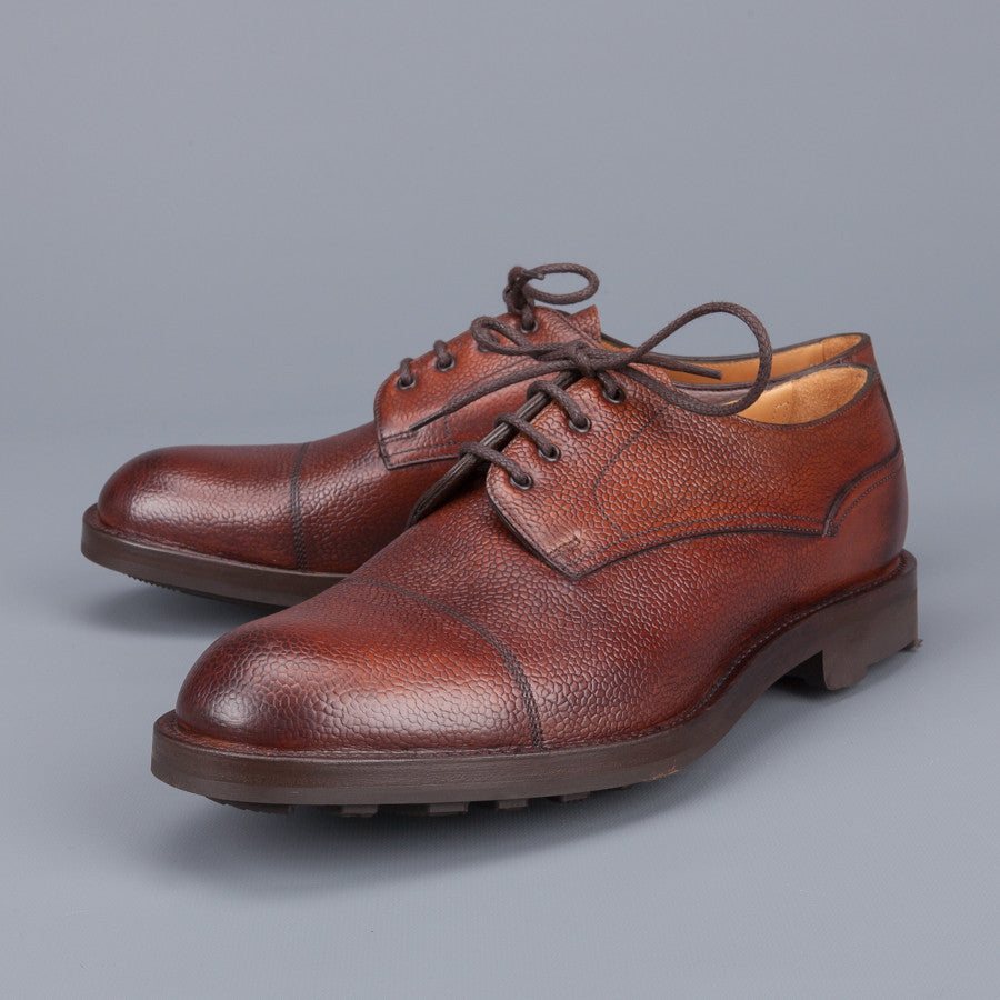 Edward Green Dundee Veldtschoen construction in Rosewood Country calf grain leather last 58
