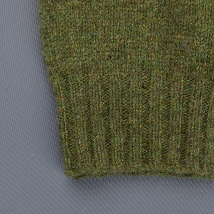 Laurence J. Smith Super soft Seamless Crew Neck Pullover Olive Groove