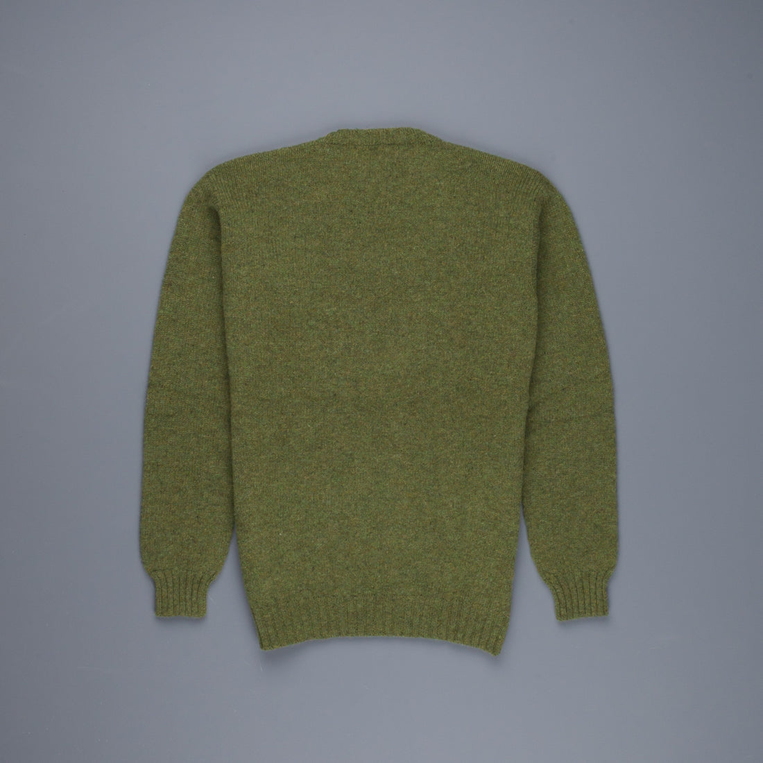 Laurence J. Smith Super soft Seamless Crew Neck Pullover Olive Groove