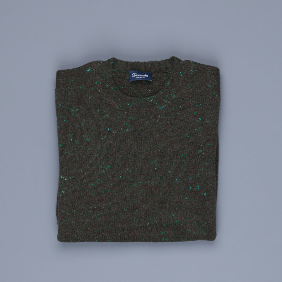 Drumohr Sherwood Crew Neck Donegal Forest Green