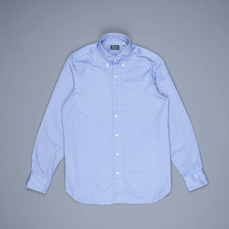 Finamore Gaeta shirt Collo Lucio washed oxford dark blue