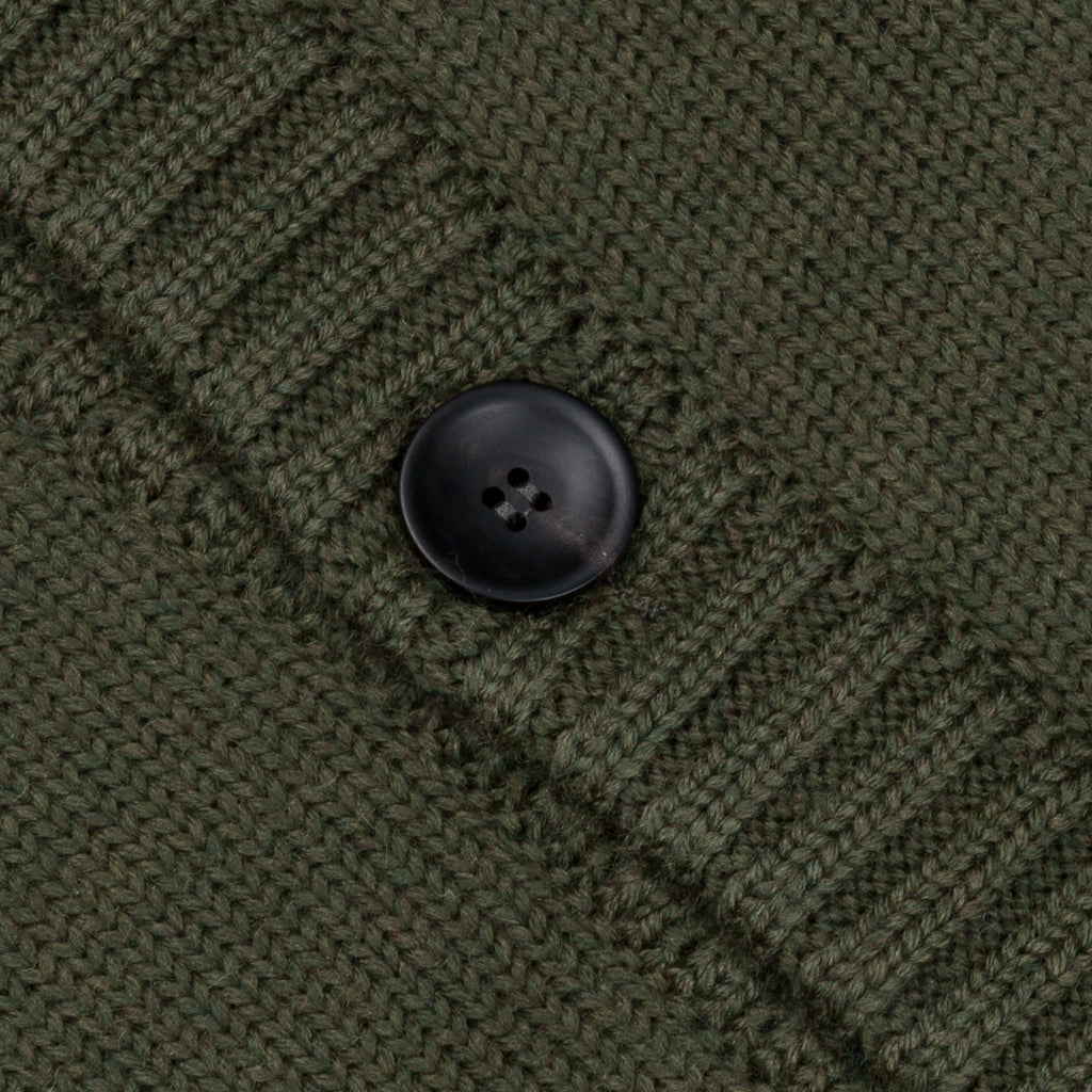 Zanone Warm Chioto Mock Neck Cardigan Oliva Militare – Frans