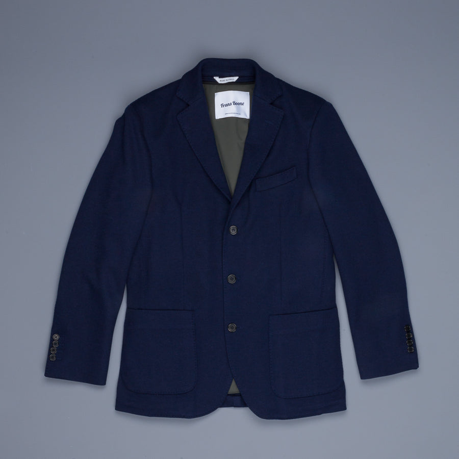 Frans Boone Travel Jacket Blu with Olive lining