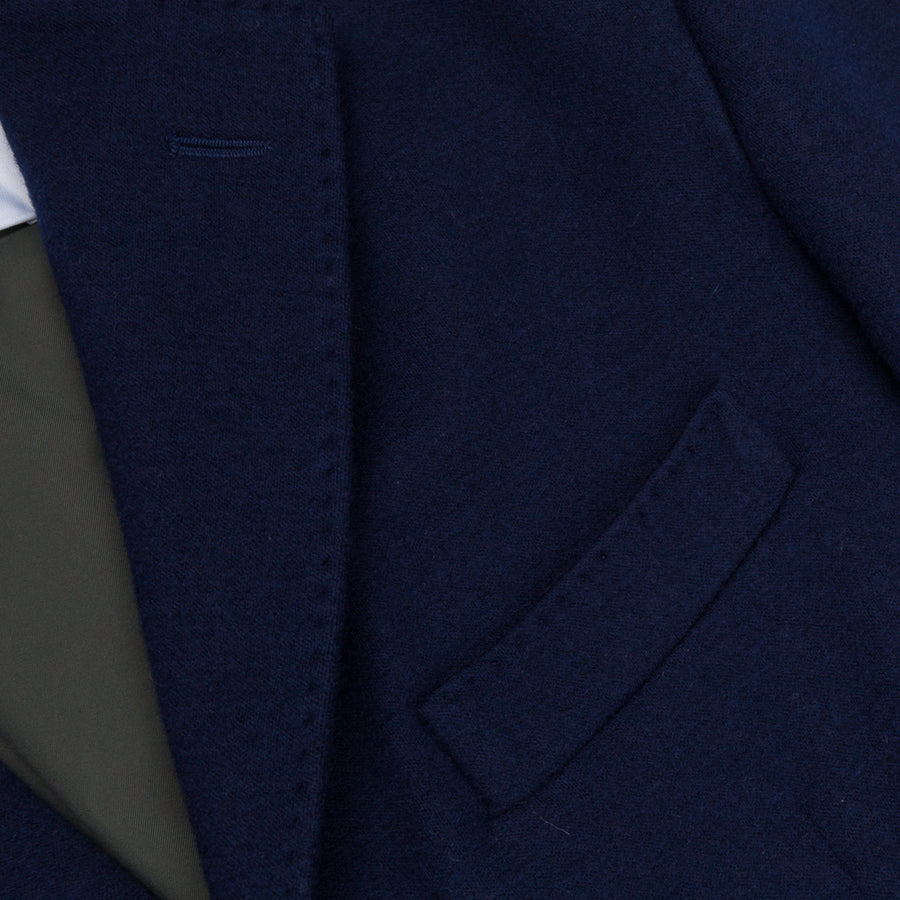 Frans Boone Travel Jacket Blu with Olive lining