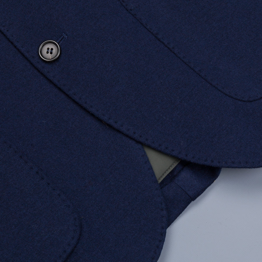 Frans Boone Travel Jacket Blu with Olive lining