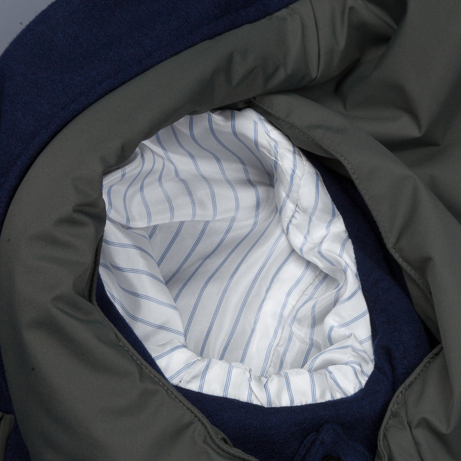 Frans Boone Travel Jacket Blu with Olive lining