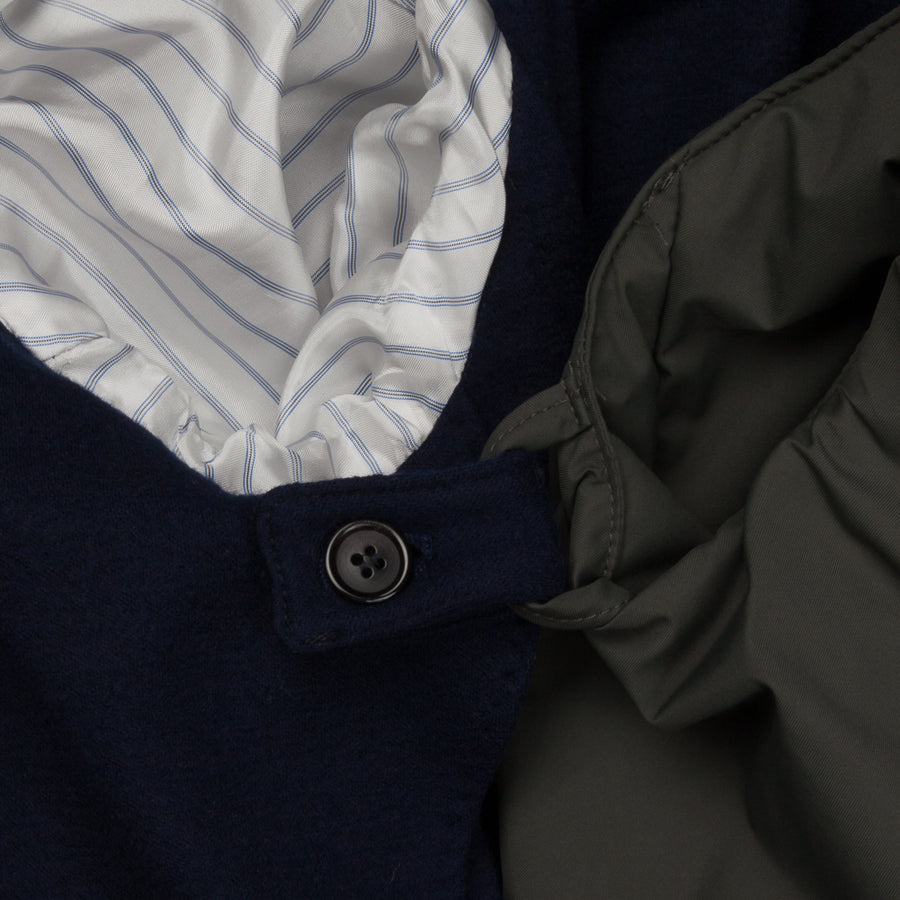 Frans Boone Travel Jacket Blu with Olive lining