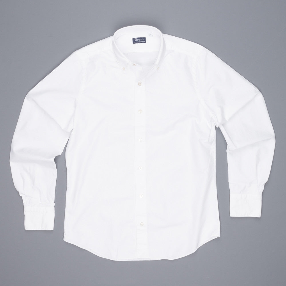 Finamore Gaeta shirt Lucio button down collar white oxford