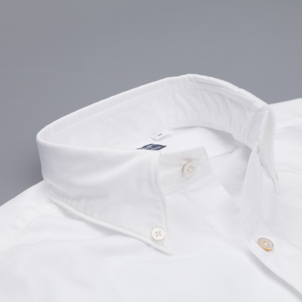 Finamore Gaeta shirt Lucio button down collar white oxford