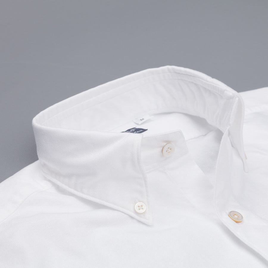 Finamore Gaeta shirt Lucio button down collar white oxford