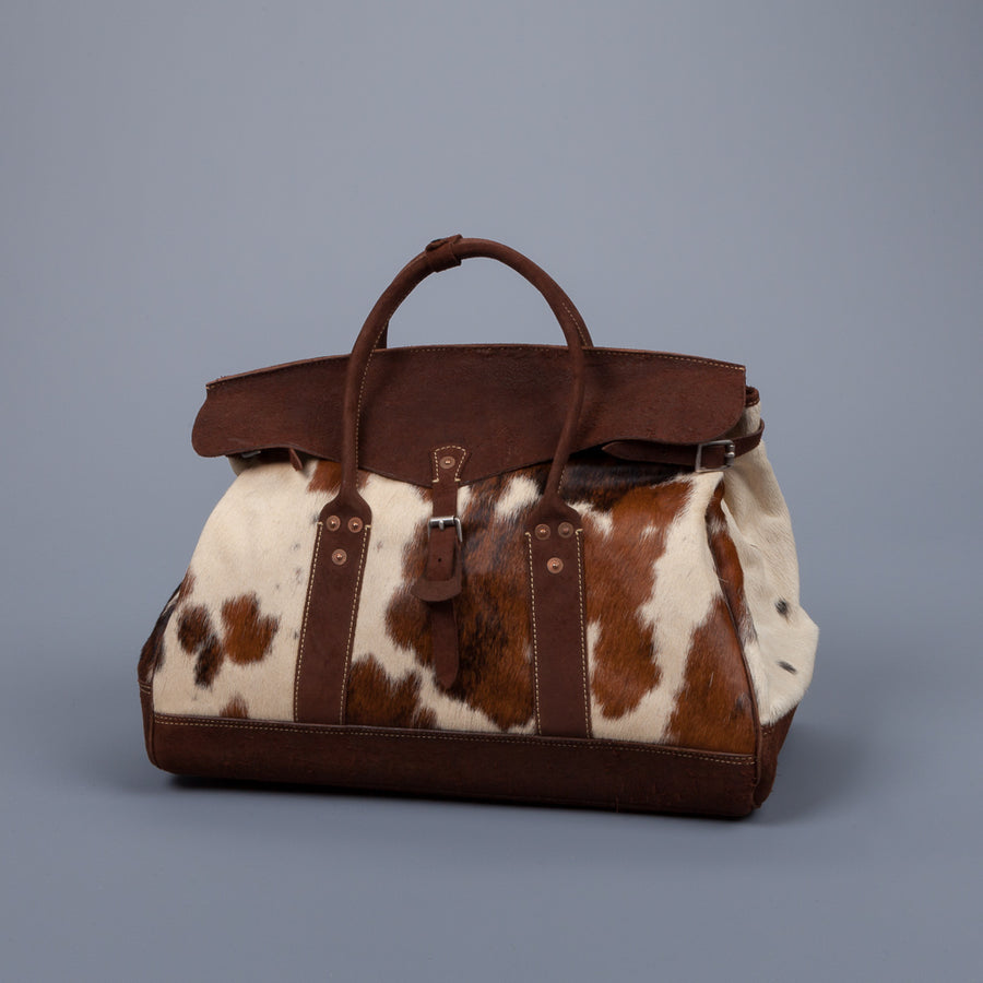 RRL Pecos Haircalf Overnight Bag