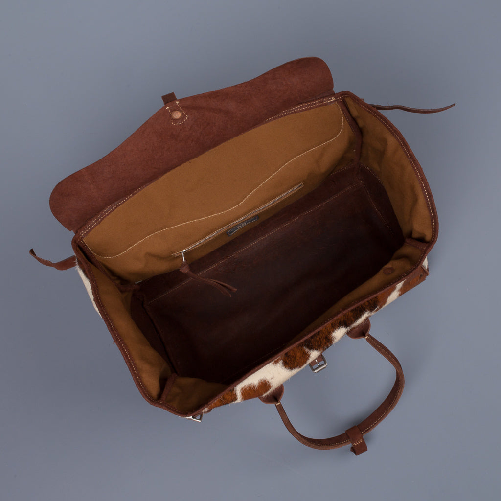 RRL Pecos Haircalf Overnight Bag