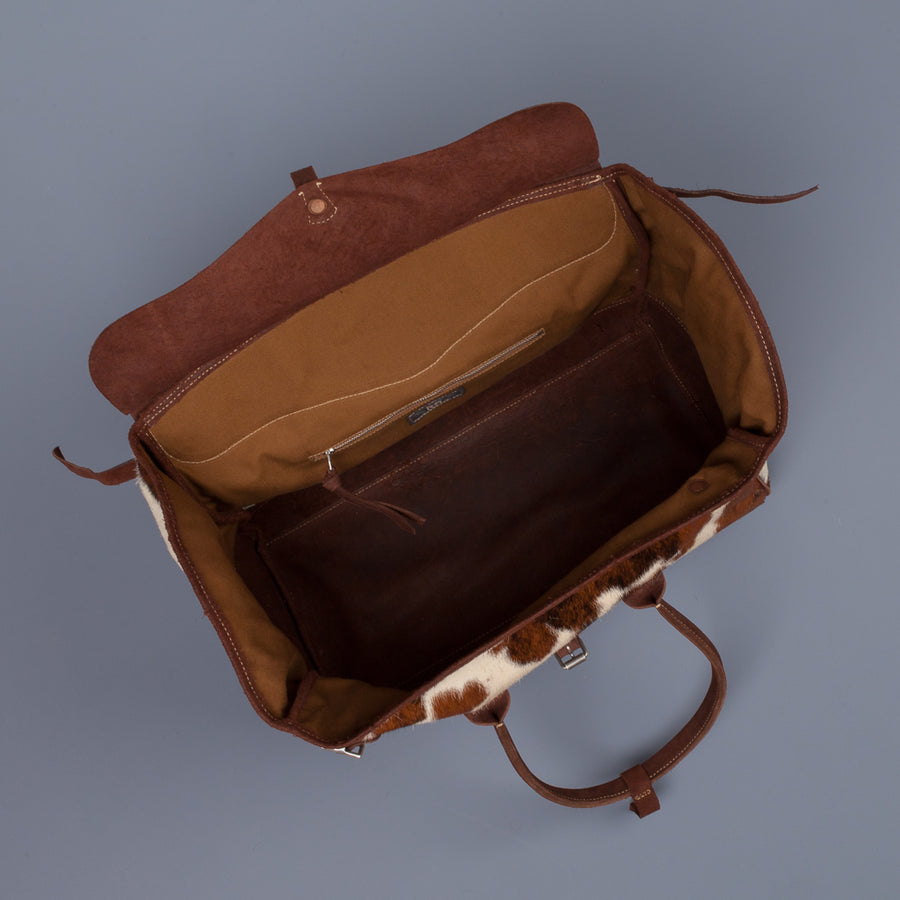 RRL Pecos Haircalf Overnight Bag