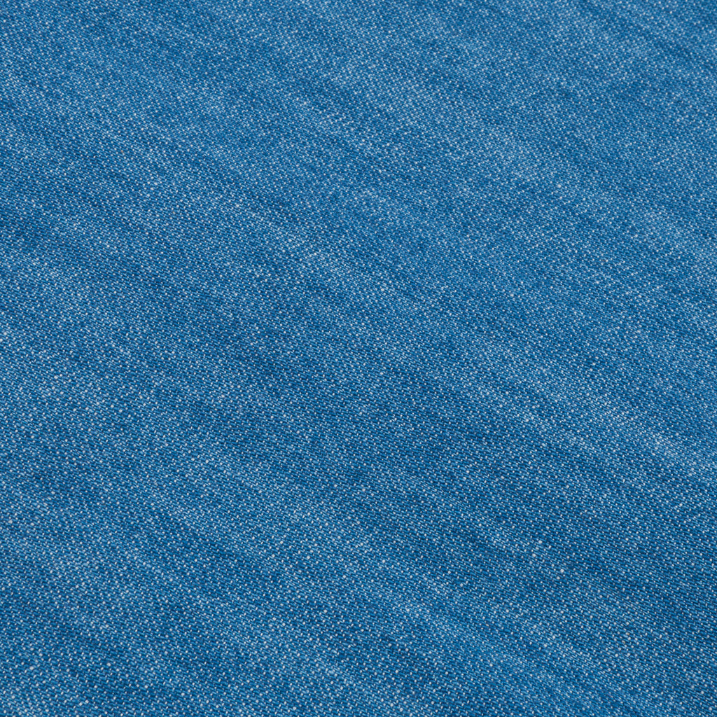 Finamore Gaeta Shirt Lucio Collar washed blue denim medium weight