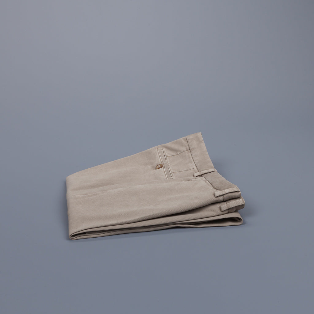 Incotex Carrot Fit Piquettino pants Beige Chiaro