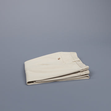 Incotex Carrot Fit Piquettino pants Bianco Naturale