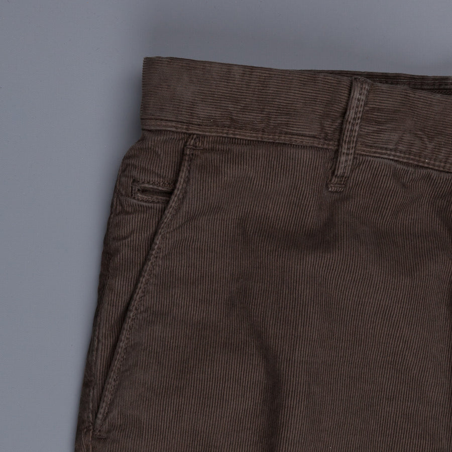 Incotex x Frans Boone model 103 Fine Corduroy Marrone Medio
