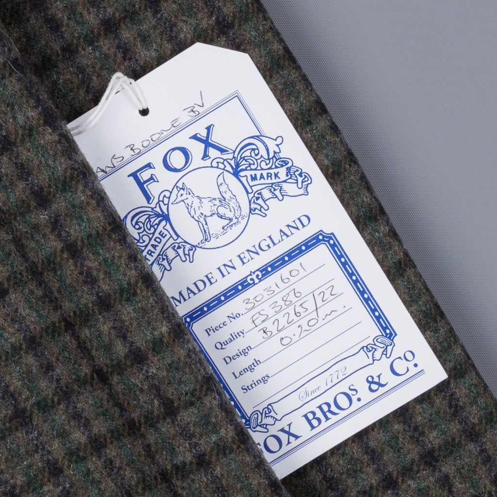 Caruso x Frans Boone x Fox Flannels Aida Jacket Lambswool Merino Gun Club - Gregory
