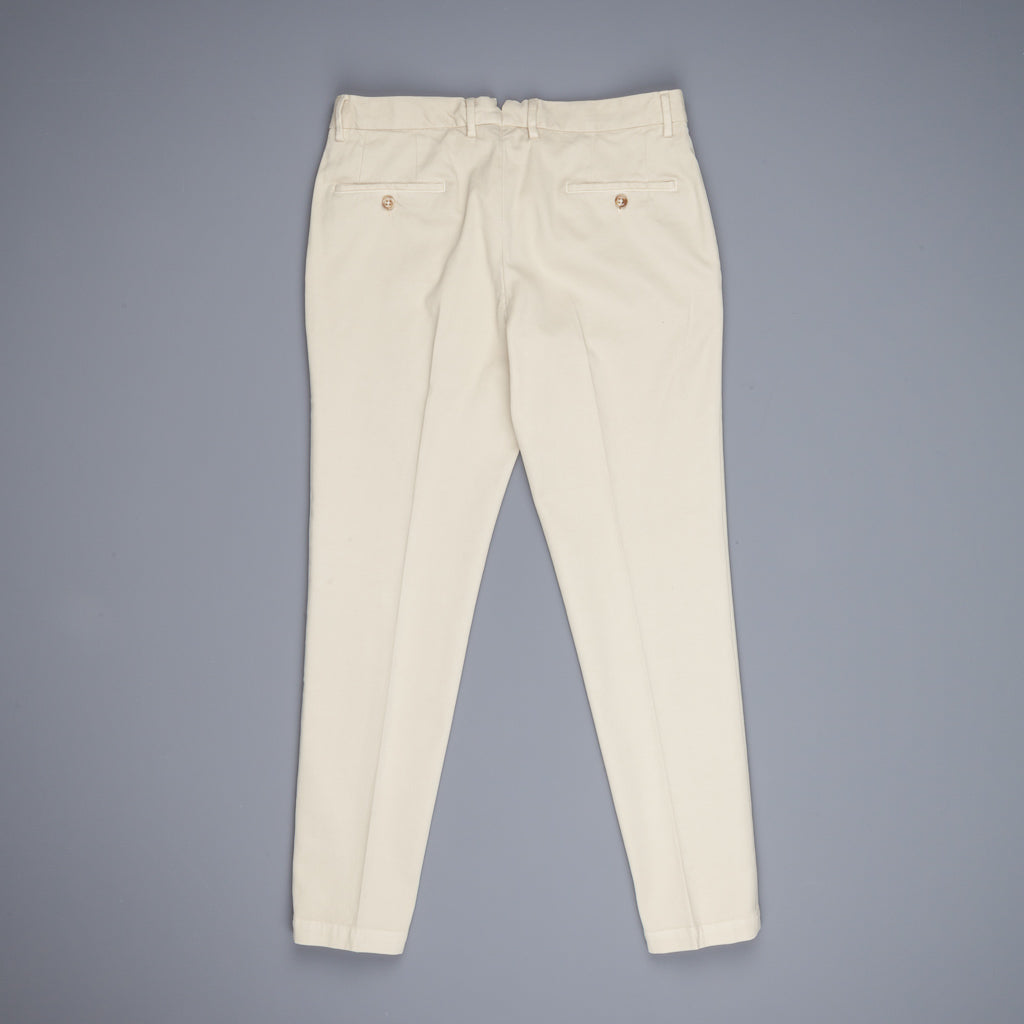 Incotex Carrot Fit Piquettino pants Bianco Naturale – Frans Boone Store