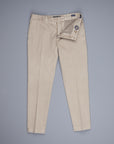 Incotex Carrot Fit Piquettino pants Beige Chiaro