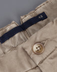 Incotex Carrot Fit Piquettino pants Beige Chiaro