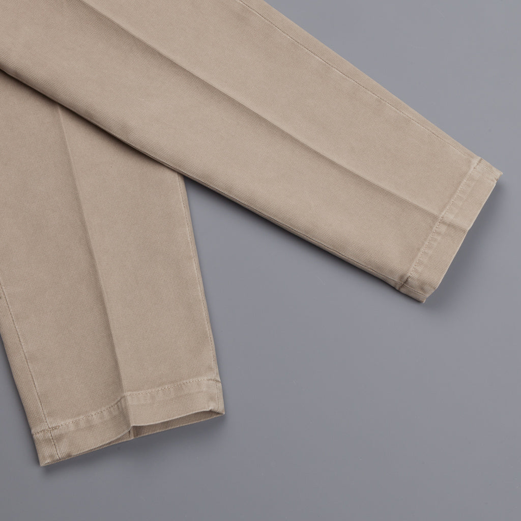 Incotex Carrot Fit Piquettino pants Beige Chiaro