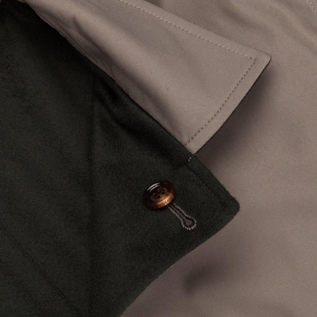 Kired Peak Reversible Coat Verde Scuro - Grigio Medio